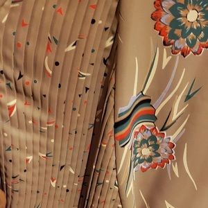 Taupe and red Diane Frex dress